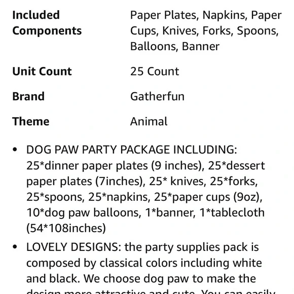 Pet Paw Party Set - Picture 8 of 10